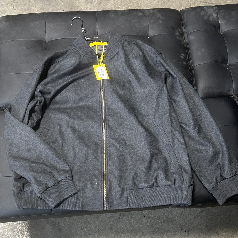 Men's Charcoal Bomber Jacket